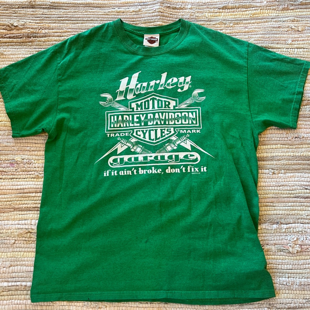 Gateway Harley Davidson 2015 Green T-shirt St Louis MO
